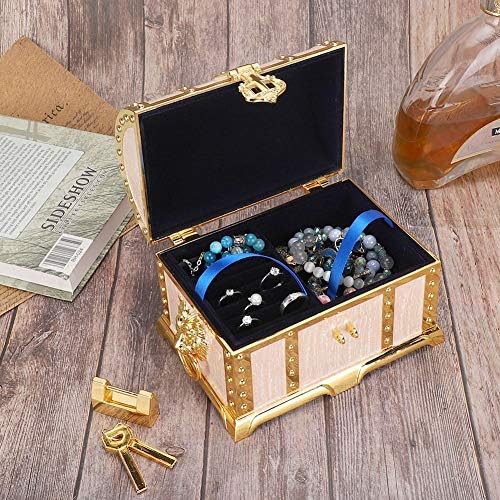 Caixa de jóias YOSOO, colar de colar de armazenamento de armazenamento de armazenamento vintage caixa de brechas de brechas de