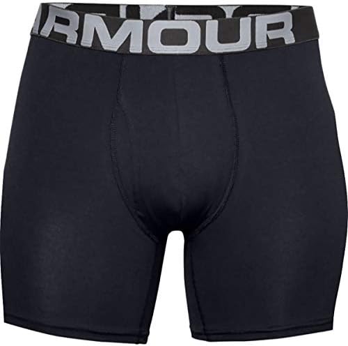 Under Armour Charged Cotton 6in Rouphe - 3 -Pack - Black/Black/Black/preto masculino