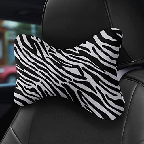 Travesseiro de pescoço para carros de carros macios do carro de zebra, travesseiro de almofada de travesseiro de travesseiro de