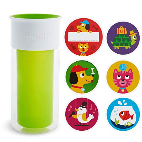 Munchkin® Miracle® 360 Ispy Cup, inclui adesivos para personalizar copo, 9 onças, verde