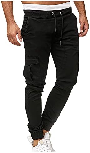 Calça de tamanho grande calça de perna larga calças de neve meninos homens splicing macacão impresso de bolso casual work calças de calça casual