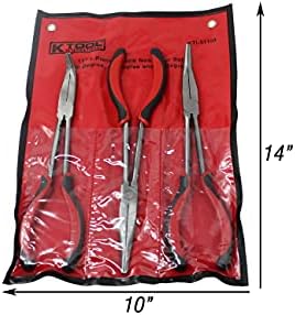 K Tool International Needle Nar Nark Conjunto inclui: Offset de 15 graus, nariz dobrado de 45 graus e nariz dobrado de 90 graus KTI51103