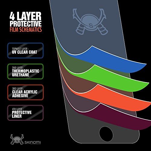 Protetor de tela do iPhone 6, protetor de tela de cobertura completa do Skinomi Techskin para iPhone 6 Clear HD Anti