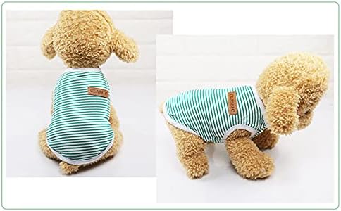 Camisetas listradas de cães de cão de Natal Ruio Camisetas listradas de cachorro, roupas de cachorro, roupas de estimação coloridas de pet -tend de cachorro com 6 cores cachorro xxl
