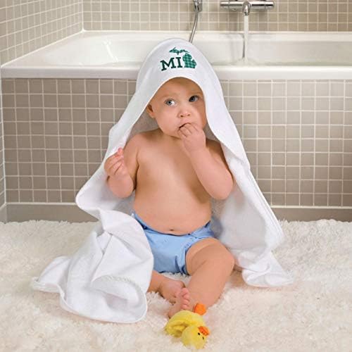Destino WinCraft Michigan State/Michigan Todos os Baby Towelstate/Michigan Toalha de bebê com capuz, multi, na