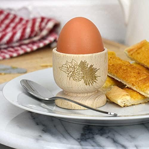 Azeeda 'Festive Holly Rorm' de madeira de ovo