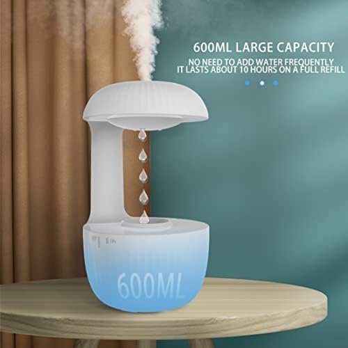 Umidificadores de névoa legal de 500 ml para quarto, umidificadores anti -gravidade para plantas ou em casa, umidificador fofo sono