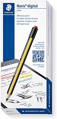 Staedtler Noris Digital Jumbo 180J 22. STYLUS EMR com borracha digital suave. Para redação digital, desenho e apagamento em displays