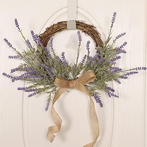 Geltdn Wreaths Porta Lavanda Greante para a decoração do casamento da janela da parede da casa