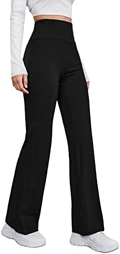 Cozyease Yoga Wide Large Lare Flare Y2K Pants Palazzo Lounge Bell Bottom Casual Calça