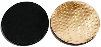 Coasters de cobre martelados feitos à mão com proteção de cortiça acolchoada para bebidas, bebidas e vinhos/ copos de copos de 4 - Proteger móveis de marcas aquáticas ou danos grandes 4 polegadas