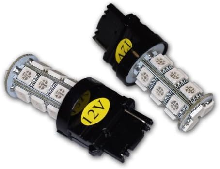 Tuningpros ledsl-3156-wy18 lâmpadas LED de luz de parada 3156, 18 smd led amarelo 2-PC Conjunto