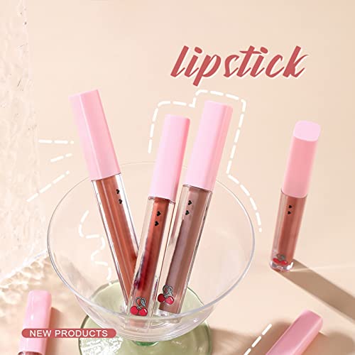 Dose outfmvch de corretivo de cor durar o copo não bastão não desbotada Lip Glaze Lip Gloss Cherry Cute Lip Lip Gloss