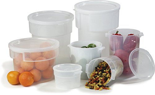 Carlisle Foodservice Products 125230 Polipropileno Bains Marie Storage Storage Container Lid, 12-3/4 Diâmetro x 3/4 de