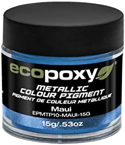 Ecopoxi 15g Pó de pigmento colorido metálico - corante de resina epóxi Maui