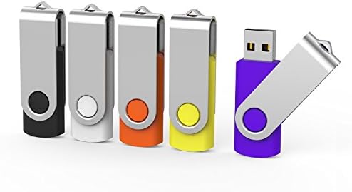 Aiibe 5 pacote de 64 GB USB Flash Drive 64 GB Flash drives Drive Thumb Swivel Stick USB USB 2.0 Pen Drive