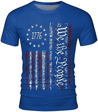 Camisetas de manga curta do soldado meymia para mensagens de camiseta gráfica patriótica American Flag 4 de julho Tops de camiseta muscular Retro