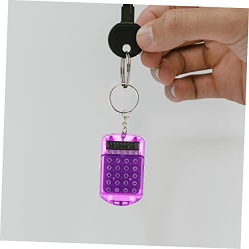 Calculadora hard stobok 8 pcs eletrônica com bolsas de chave em forma de cadeia de chaves portáteis bolsas de novidade