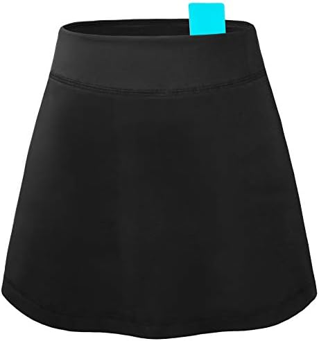 Saias de tênis de Fulbelle para mulheres com bolsos High Wistide Athletic Golf Skorts