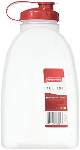 Rubbermaid 071691309215 1776349 2 Garrafa de Saver Servin 'Saver, 1 pacote, vermelho, plástico