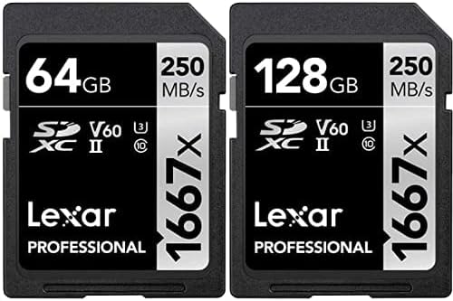 LEXAR PROFISSIONAL 1667X 64GB SDXC UHS-II/U3 + 128 GB