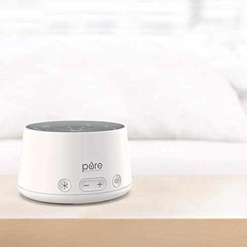 Máquina de som Pure Enrichment® Doze ™ e luz de terapia do sono - 6 sons calmantes, luz de pulso relaxante, timer de sono automático e carregador USB embutido - Ajuda do sono totalmente natural e alívio do estresse