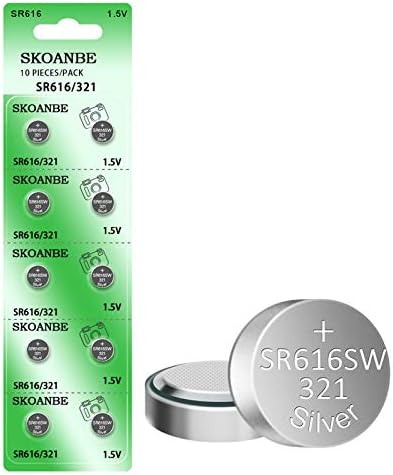 Skoanbe 321 SR616SW 1.5V Relógio Botão da bateria Cell