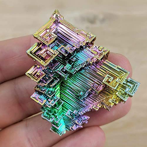 Bismuth Crystal Mineral Mineral Cura Irregular Stone Rainbow Aura