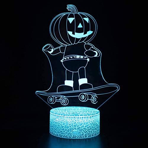 Lâmpada de mesa de halloween szg 5 tocando led noturno luz caseira sala arco -íris lampen decoração luminárias de mesa criativas para presente
