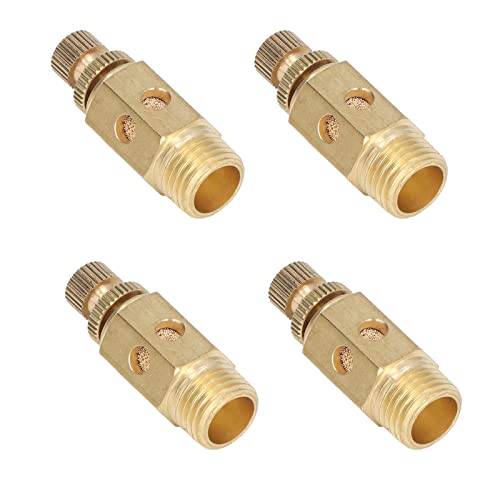 4pcs g1/4 fios masculinos bronze silenciador de escape rápido PSC 02 para produção industrial de equipamento de