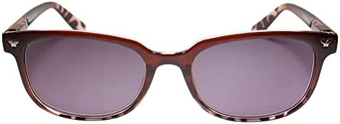 Design moderno, elegante retangular marrom lente tingido 1.25 lendo óculos de sol