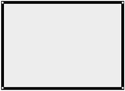 PBKinkm portátil não projeção de projetor branca Tela de projeção com telas de projeção adesivas e ganchos