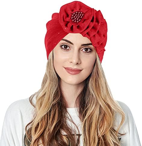 Mulheres turbantes Flowers Bonnet Bap Headwraps Hats cujo chapéu