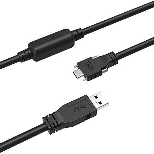 FIRENEX-ULINK-C ™ USB 3.1 Cabo Cooper ativo A/M a C/M com cabo de travamento de parafuso duplo