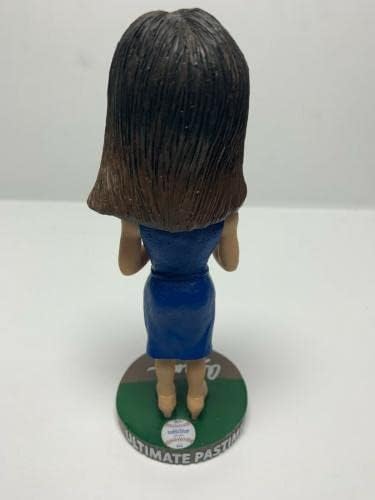 Alanna Rizzo assinou o locutor Dodgers Bobblehead PSA AJ66062 - Figuras de MLB autografadas