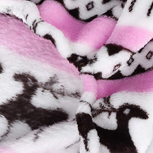 Okjhfd Dog Casaco de inverno, roupas de vítima rosa macia, fofos fofos de calça de estimação de um metro e meio para cães pequenos