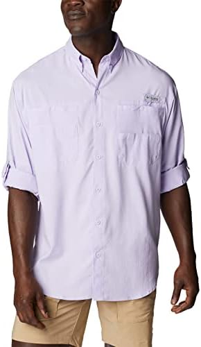 Camisa de manga longa Tamiami II de Columbia, Violet, 6x Big