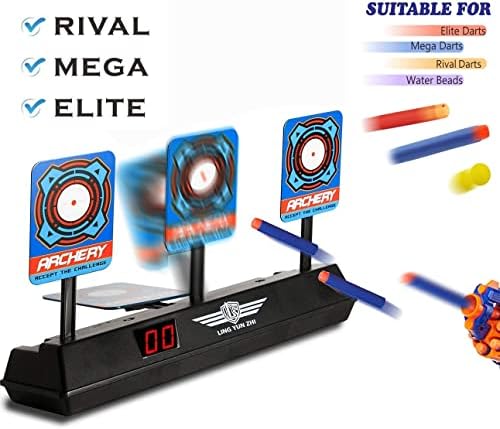 ASAMOOM Electronic Scorning Target, reinicialização automática de tiroteio de Target Digital Target Toy com 40 PCs Reabil