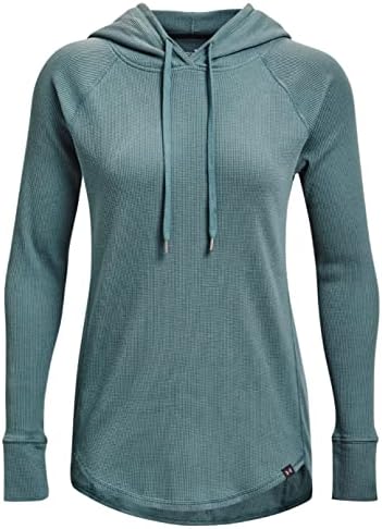 Under Armour feminina UA Waffle Hoodie Camisa de manga comprida 1344599