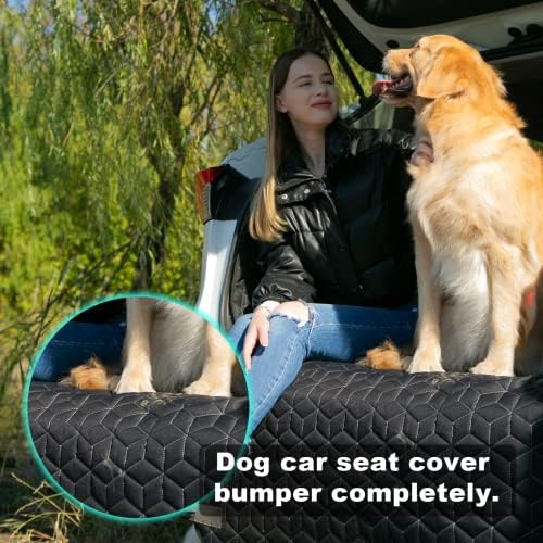 MEGINC SUV Cargo Liner para cachorro Tapa de capa de porta -malas à prova d'água com protetor de aba de pára