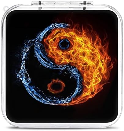 Água Fire Yin Yang Caso de armazenamento de cartas de jogo Caixa de proteção de proteção duro para nintendo switch