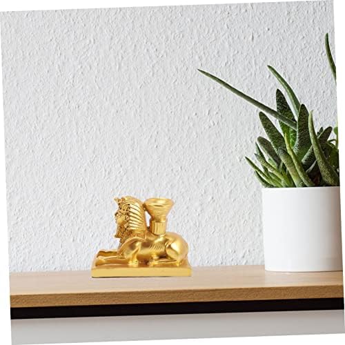 Homoyoyo Crystal Ball Base Desktop Stand Stone Decor Decoração de estátua Orb Glass Orb Sculpture Display Stand Skelter Skelter Crystal Stand Stand Sphere Stand Stand Crystal Resin Golden