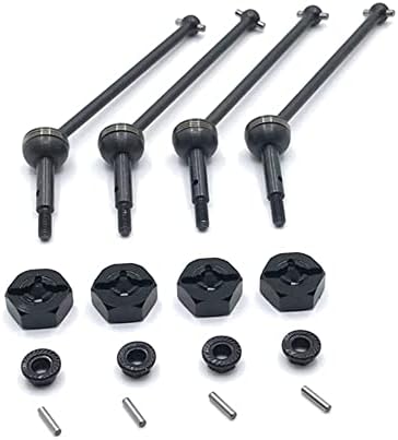 Kit de eixo de acionamento CVD de metal dagijird 4 pcs RC Atualizada Parte sobressalente para Wltoys 1/14 144001