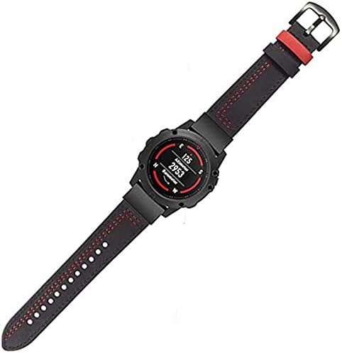 Kangdd Sport Leather Watch Band Strap for Garmin Fenix ​​6x 6 Pro 5x 5 mais 3 HR 935 945 22 26mm EasyFit Redunda rápida Smart Wrist