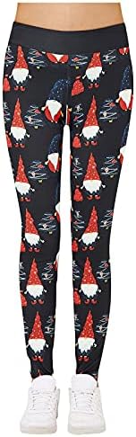 Leggings de Natal de Womens High Wistist