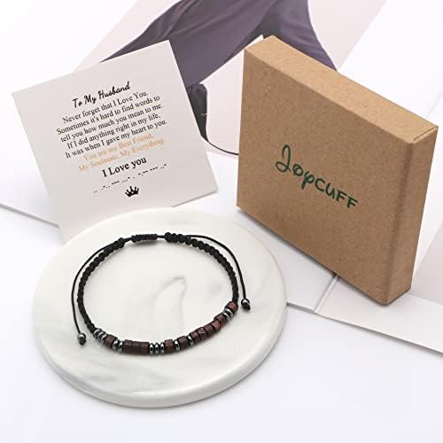 JoyCuff Inspirational Morse Code Bracelets for Men Momen Girls Mothers Birthday Annody Christmas Presentes para mãe Mã