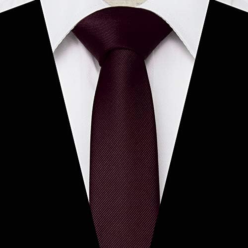 Rbocott 2,4 cor de cor magro sólida gravata para homens flectie