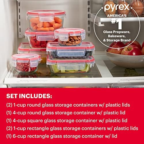 Pyrex Freshlock 14pc Conjunto misto, claro