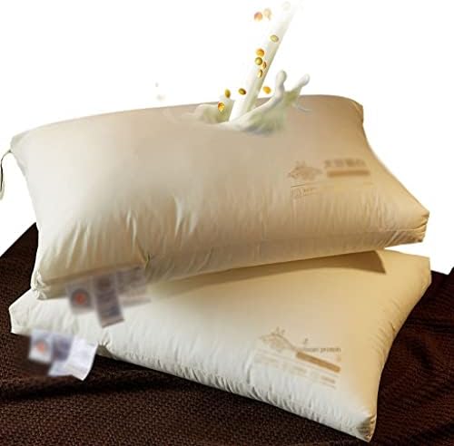 XFGDE Cotton Soy Protein Fiber Pillow Core Cotton Pillow Hotel Presshol Pillow Alta travesseiro baixo pode ser lavado