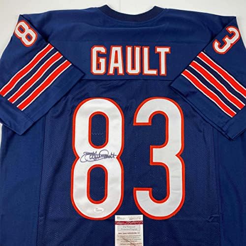 Autografado/assinado Willie Gault Chicago Blue Football Jersey JSA COA